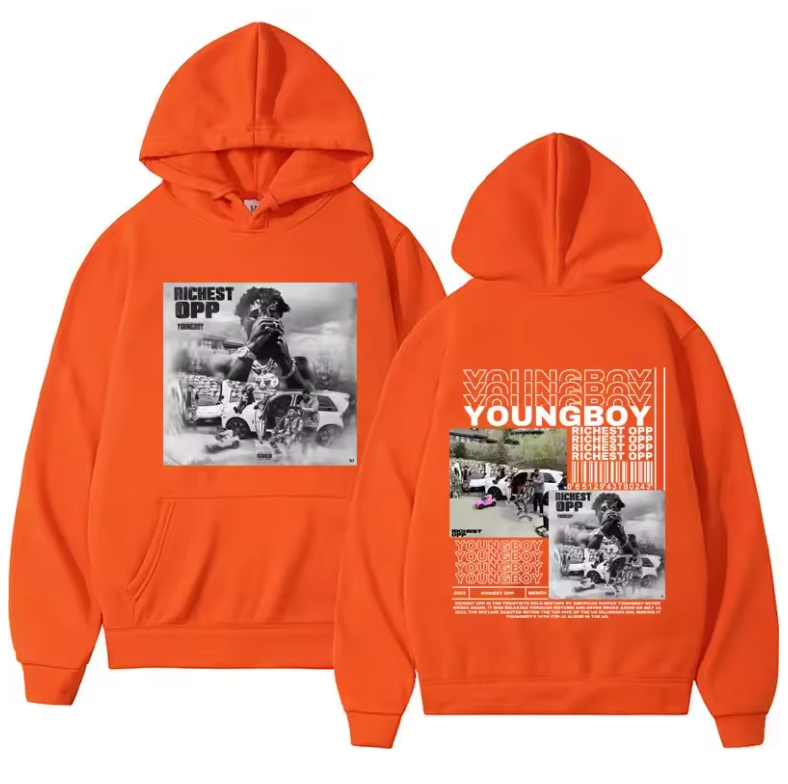 NBA Young Boy Graphic Hoodie Men Or Womens Streetwear High End Fashion Sweater