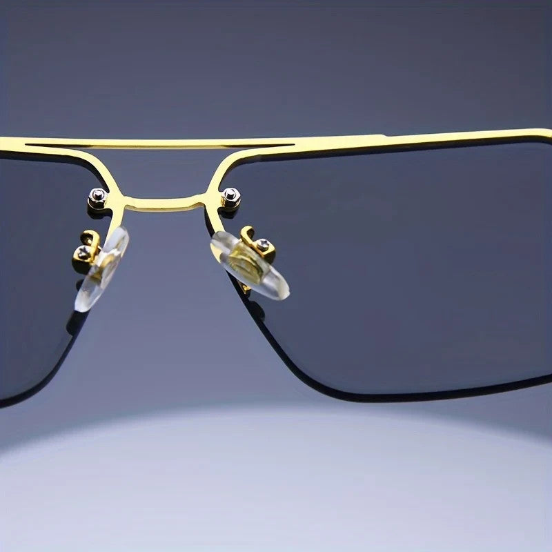 Luxury Premium Style Sunglasses Framless Hardened Lense Sunglasses