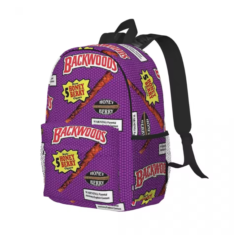 Backwoods Purple Backpack Day Travel Dual Strap Out Door Hustler Pack