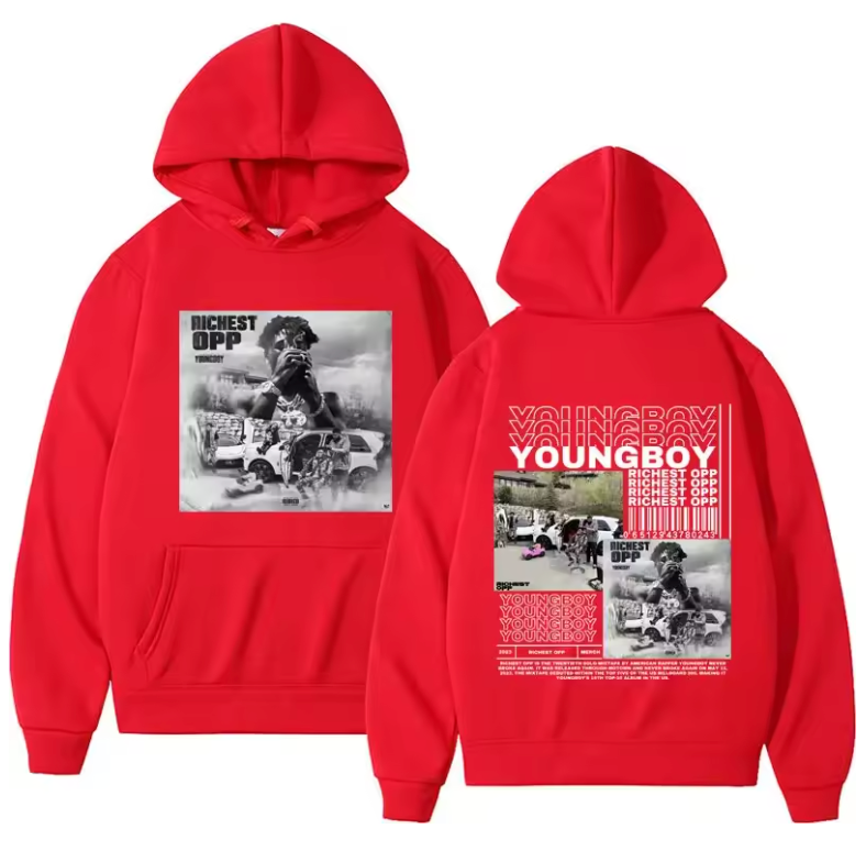 NBA Young Boy Graphic Hoodie Men Or Womens Streetwear High End Fashion Sweater