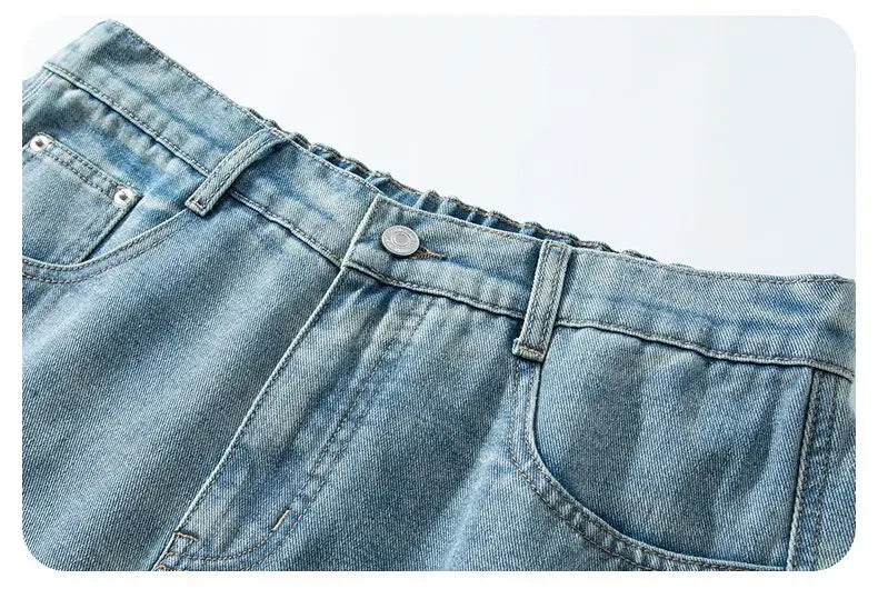 Baggy Denim Shorts Mens Jeans Shorts Casual Style Fashion Wear Jorts