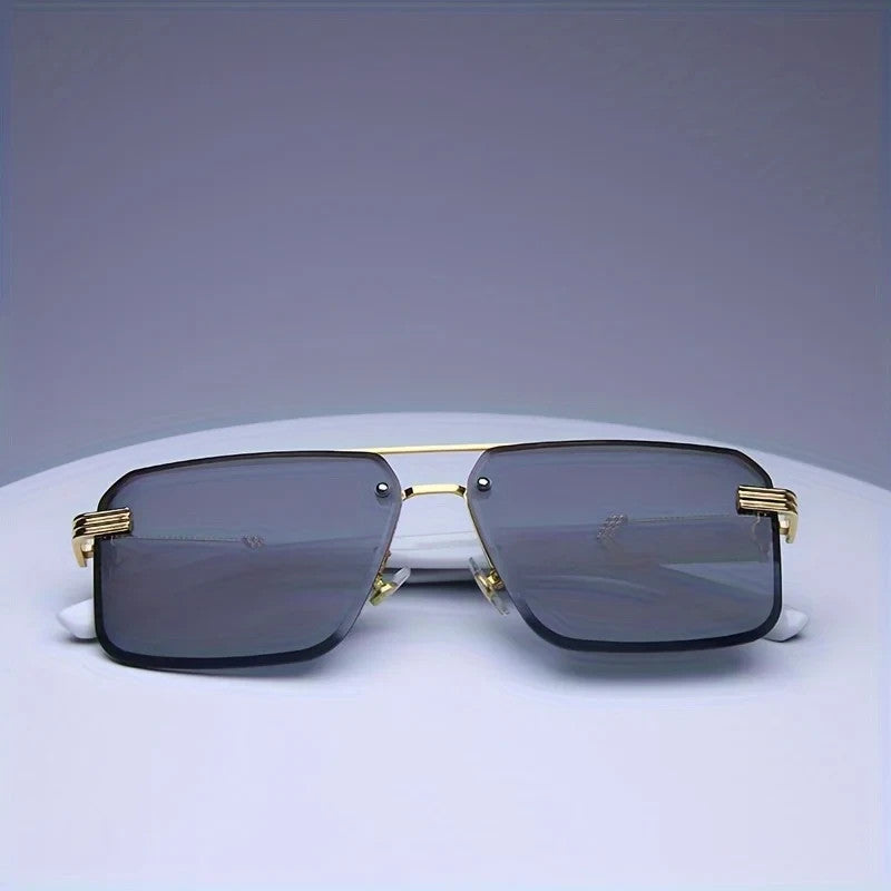 Luxury Premium Style Sunglasses Framless Hardened Lense Sunglasses