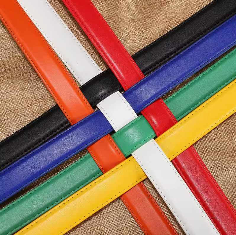 Womens Or Men Genuine Cow Hide Leather Multi Color Fashion Belt