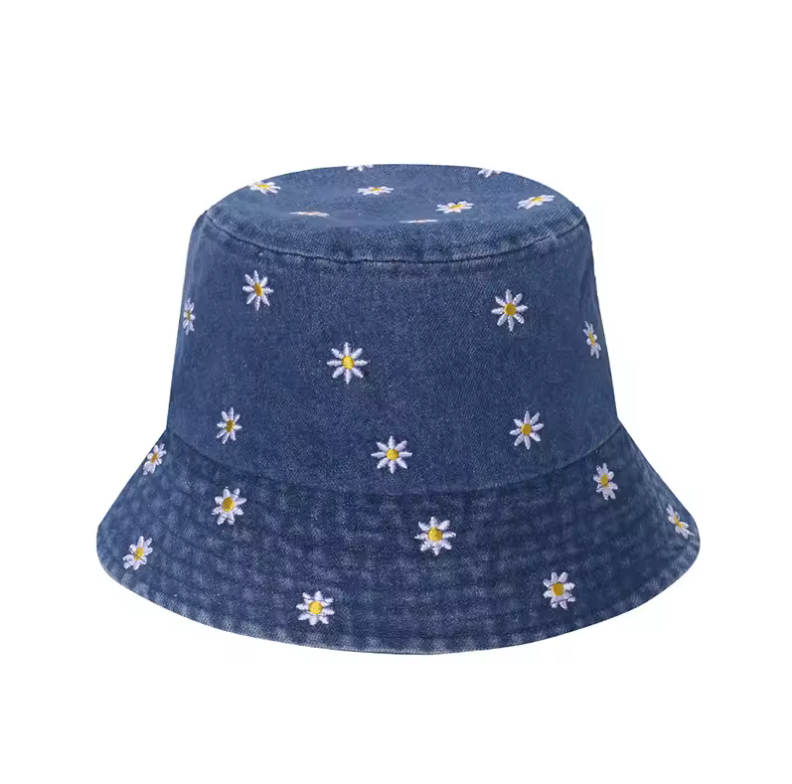 Floral Bucket Hat Cute Summer Garden Style 58cm Hat
