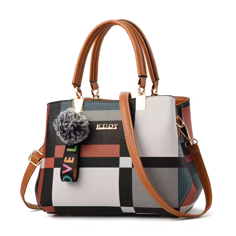 Womens Purse Lucury Fashion Multi Color Hand Bag With Adjustable Shoulder Strap