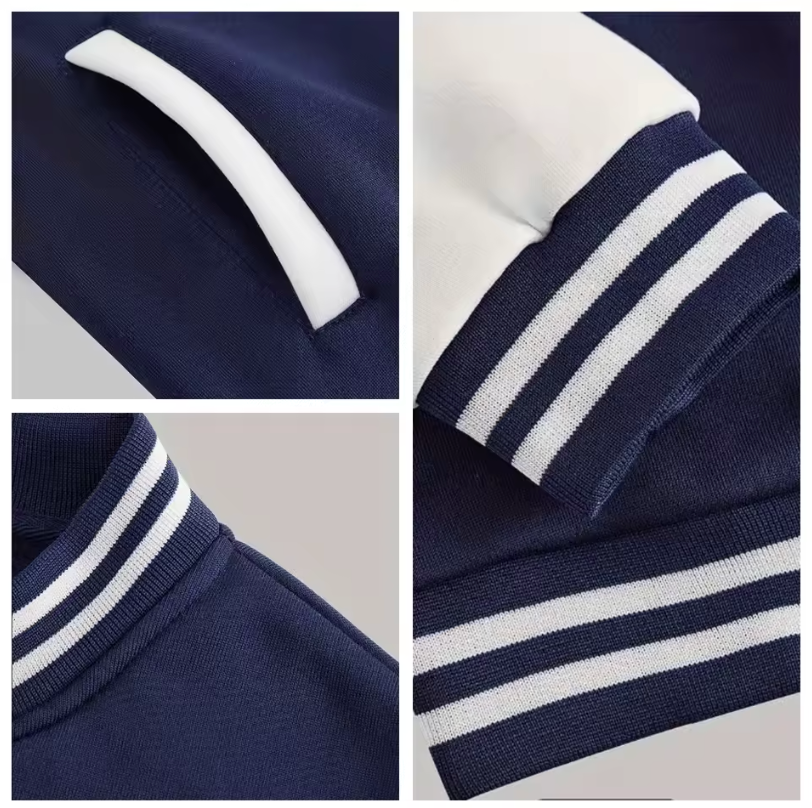 Mens 2025 Classic Fashion Baseball Varsity Or Bomber Style Button Up Jacket