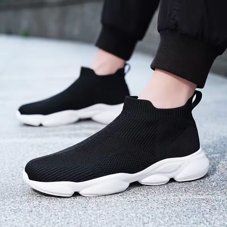 Laceless Slip On High Fashion Designer Modern Theme Shoes Tennis Classy Sneaks