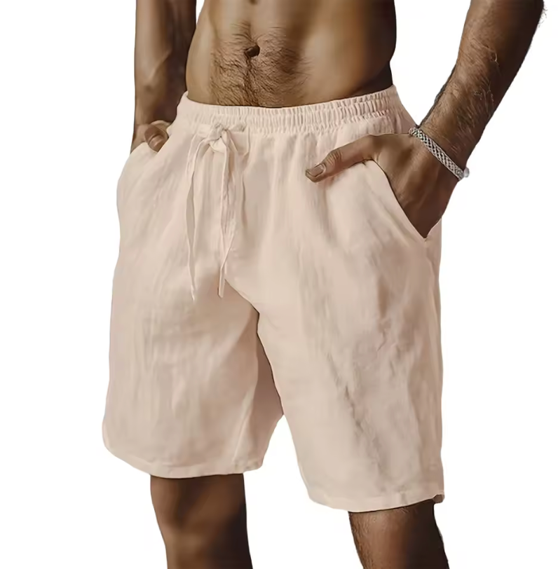 Casual Light Fitting Shorts Draw String Simple Color Classic Shorts