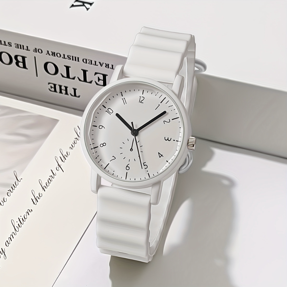 Womens Style Simple Fashion Silicone Elegant Ladies Quartz Watch