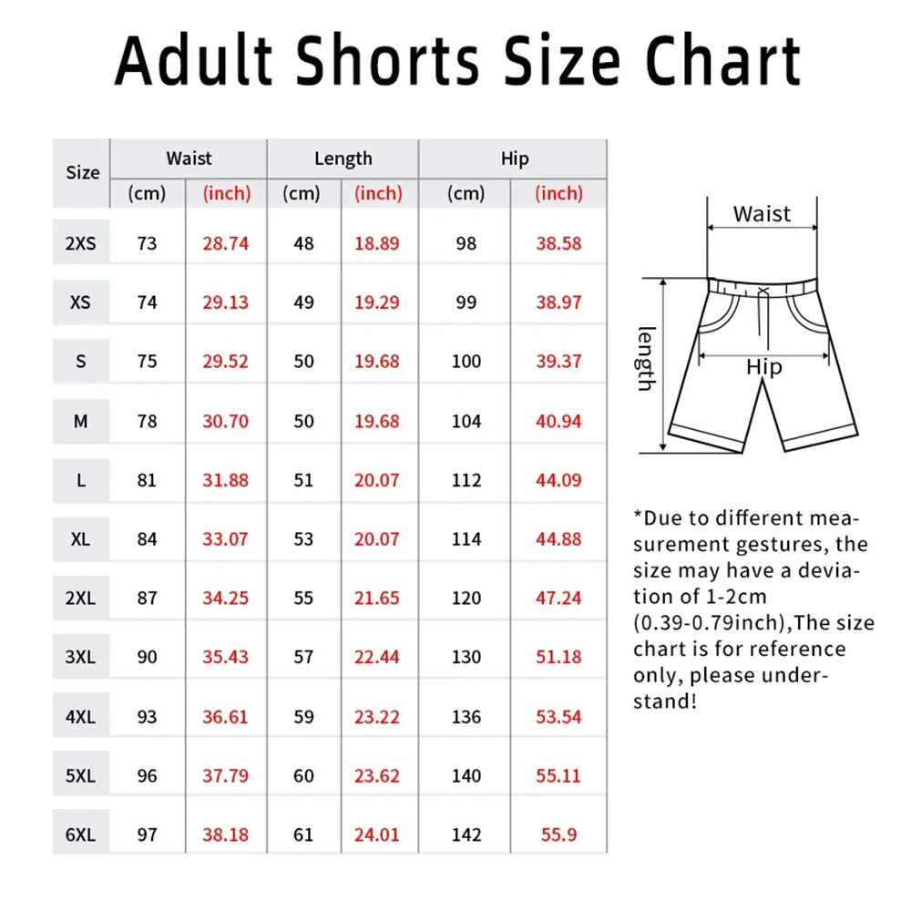 Casual Draw String Street Style Graphic Retro Shorts Colorful