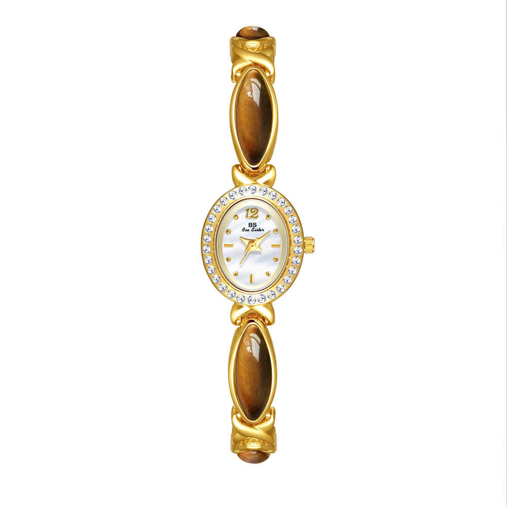 Womans Dongling Stone Hetian Jade Chain Watch