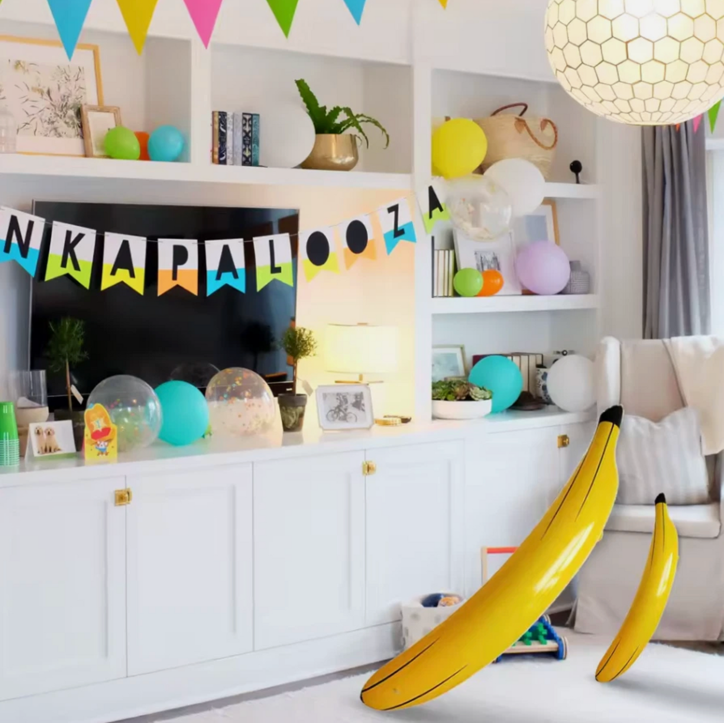 Inflatable 6 Ft Banana Float Pool Party Noodle Blow Up Floating Water Toys