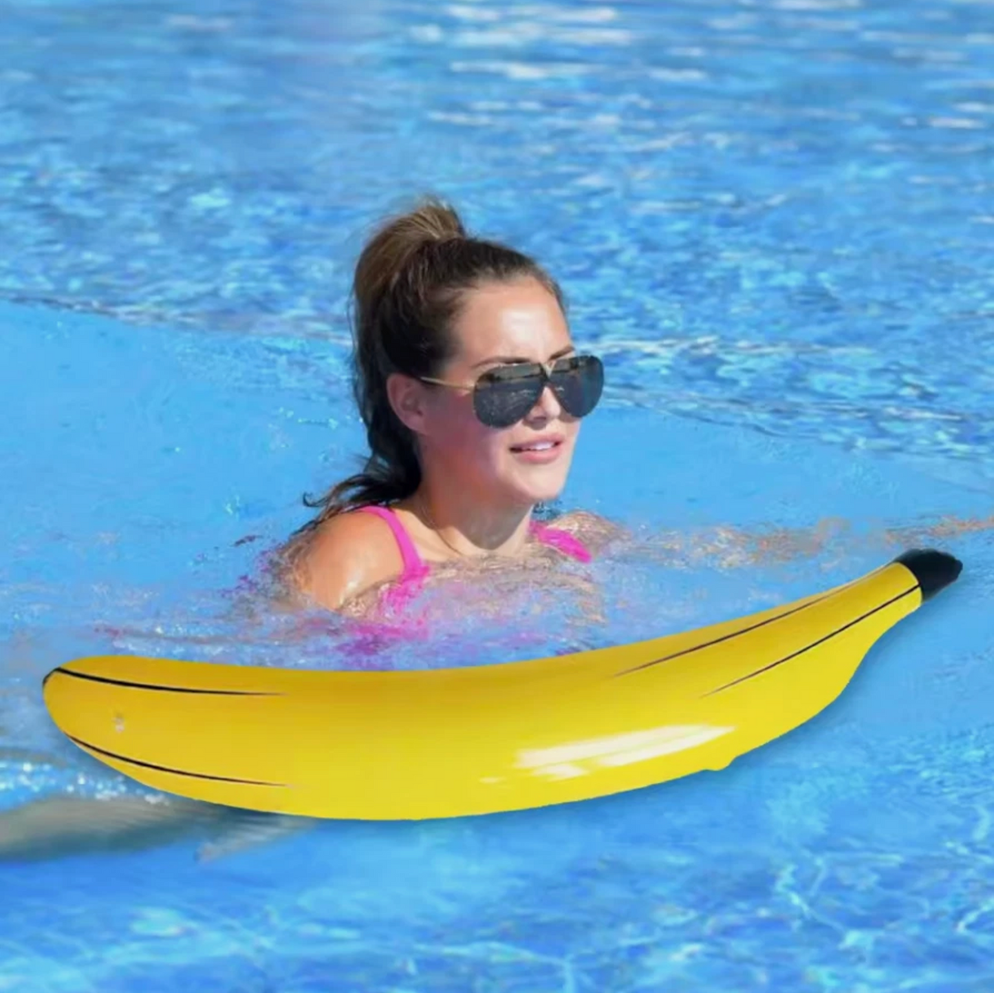 Inflatable 6 Ft Banana Float Pool Party Noodle Blow Up Floating Water Toys