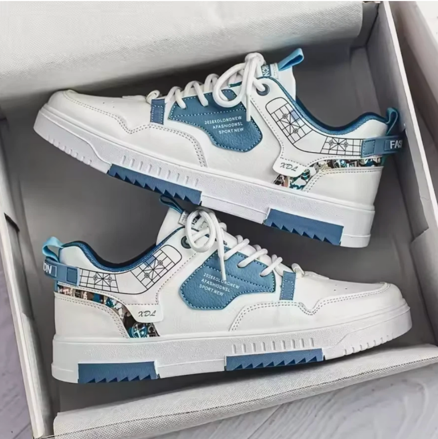2025 New Mens Sneakers Beige Or Blue Luxury Style Casual Basketball Shoes