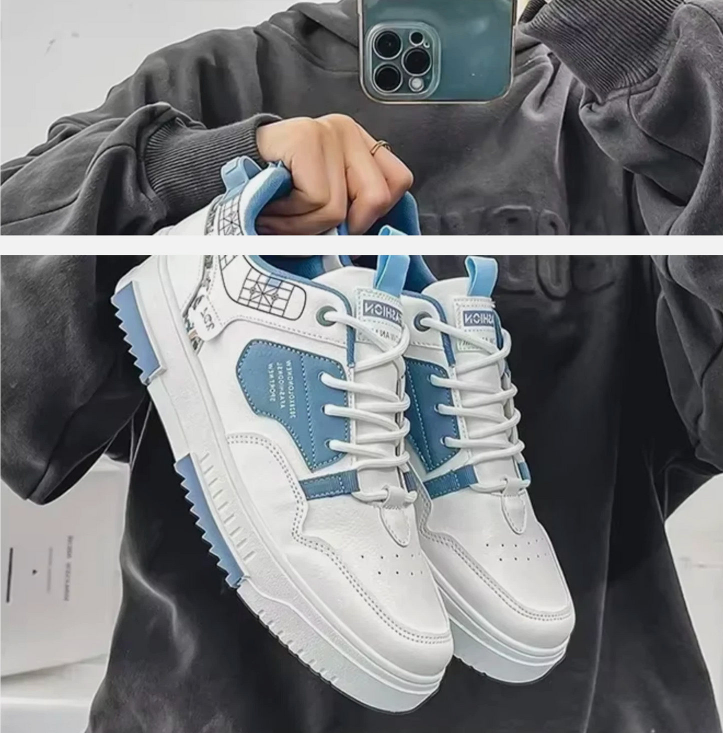 2025 New Mens Sneakers Beige Or Blue Luxury Style Casual Basketball Shoes