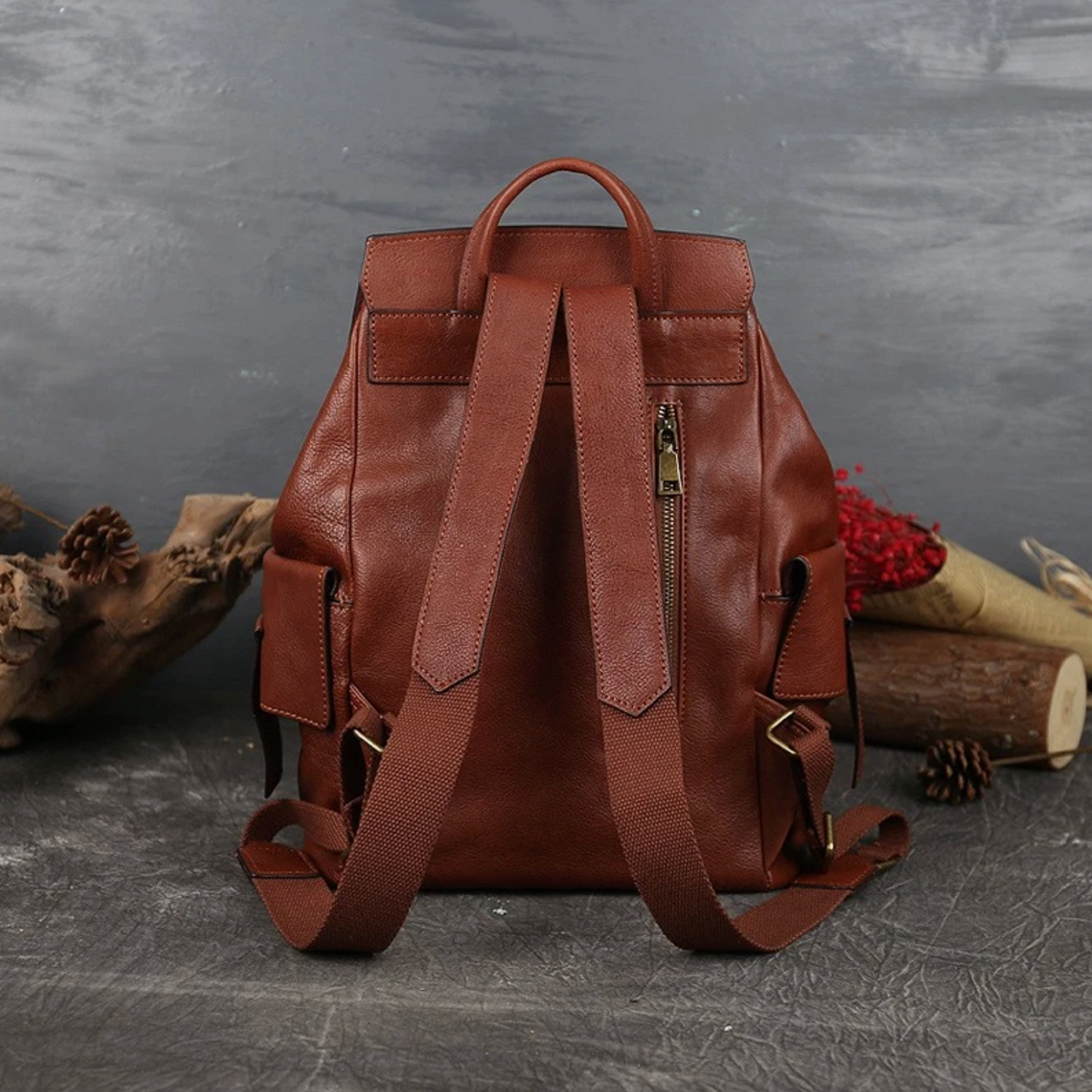 Brand New Retro National Style Genuine Leather Bag