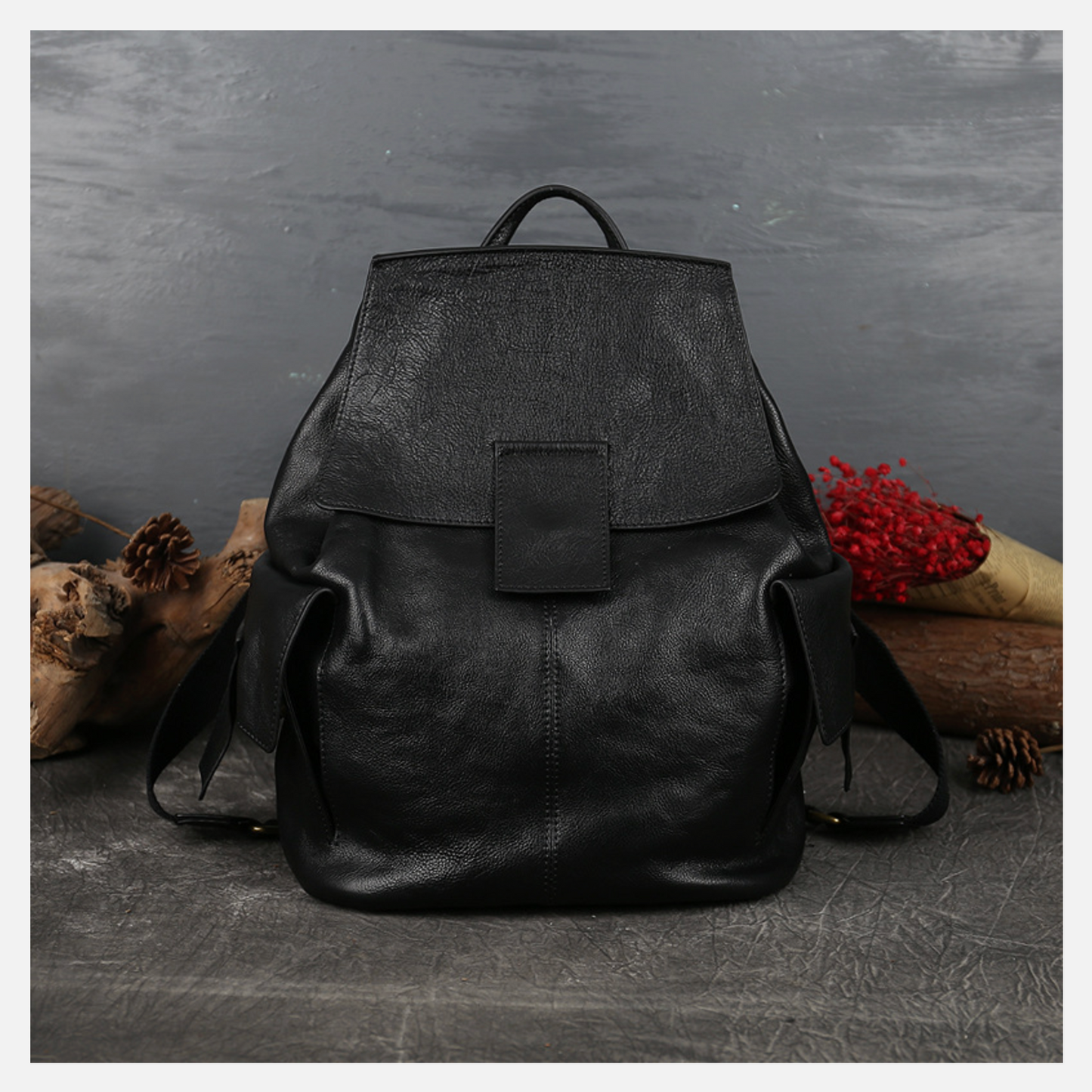 Brand New Retro National Style Genuine Leather Bag