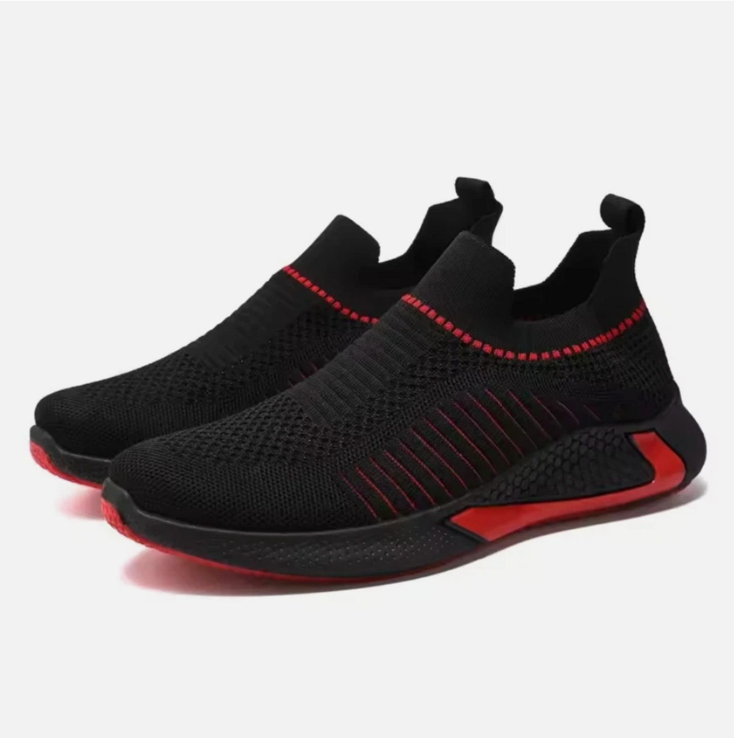 Men Or Woman’s Mesh Fabric Slip On Running Tennis Shoes No Laces Needed