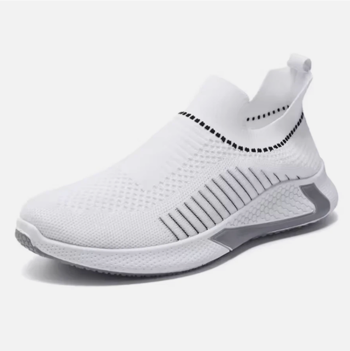 Men Or Woman’s Mesh Fabric Slip On Running Tennis Shoes No Laces Needed