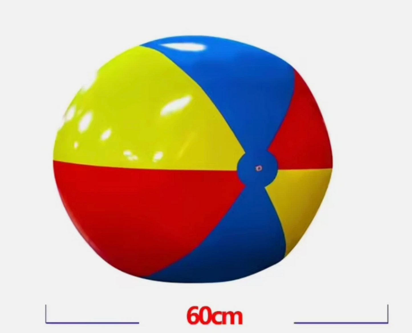 24 Inch Inflatable Circus Color Theme Large Beach Ball