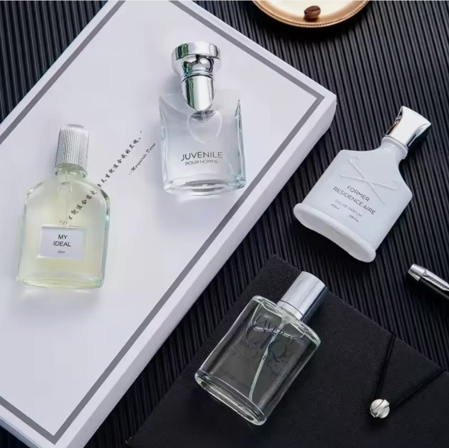 4 Pack 100ml Mens Cologne Deluxe De Parfum Silver Breeze Earth Fragrance