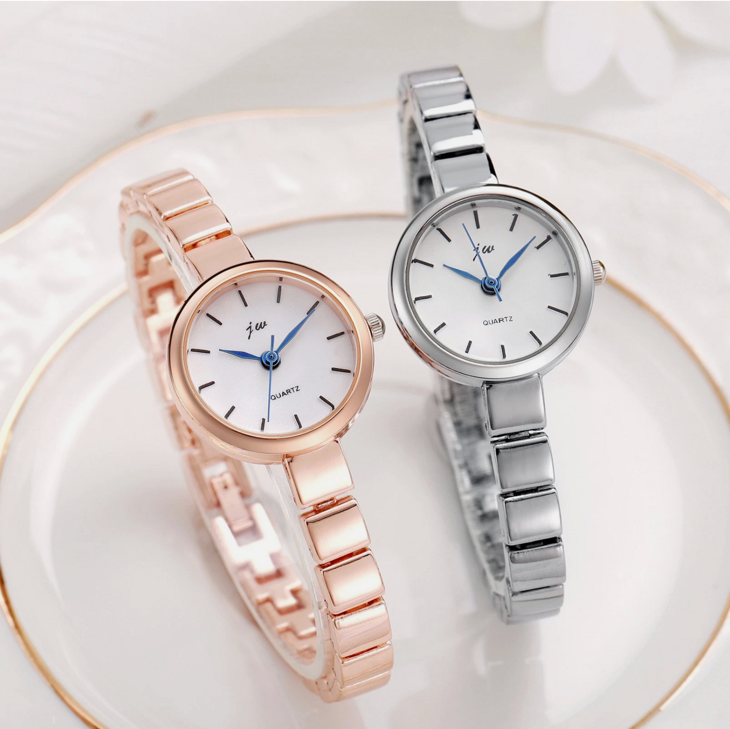 18cm Woman's Rose Gold or Silver Steel Simple Style Fashion Watch