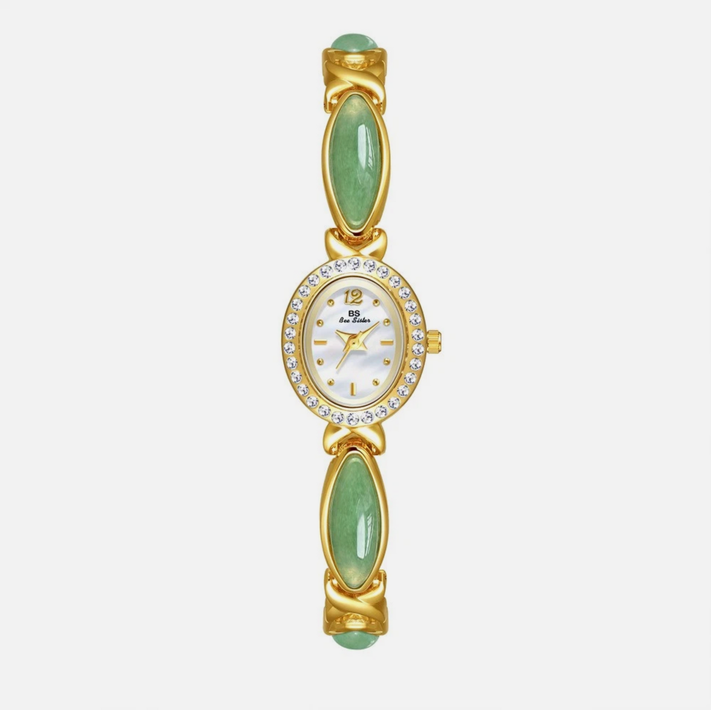 Womans Dongling Stone Hetian Jade Chain Watch