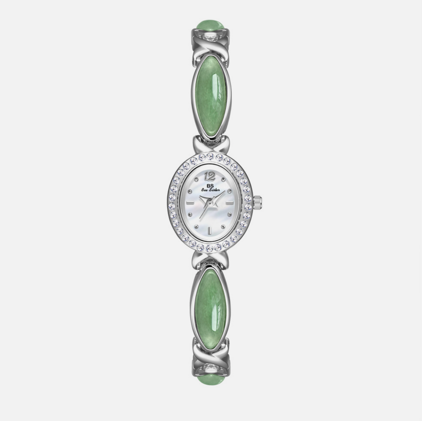 Womans Dongling Stone Hetian Jade Chain Watch