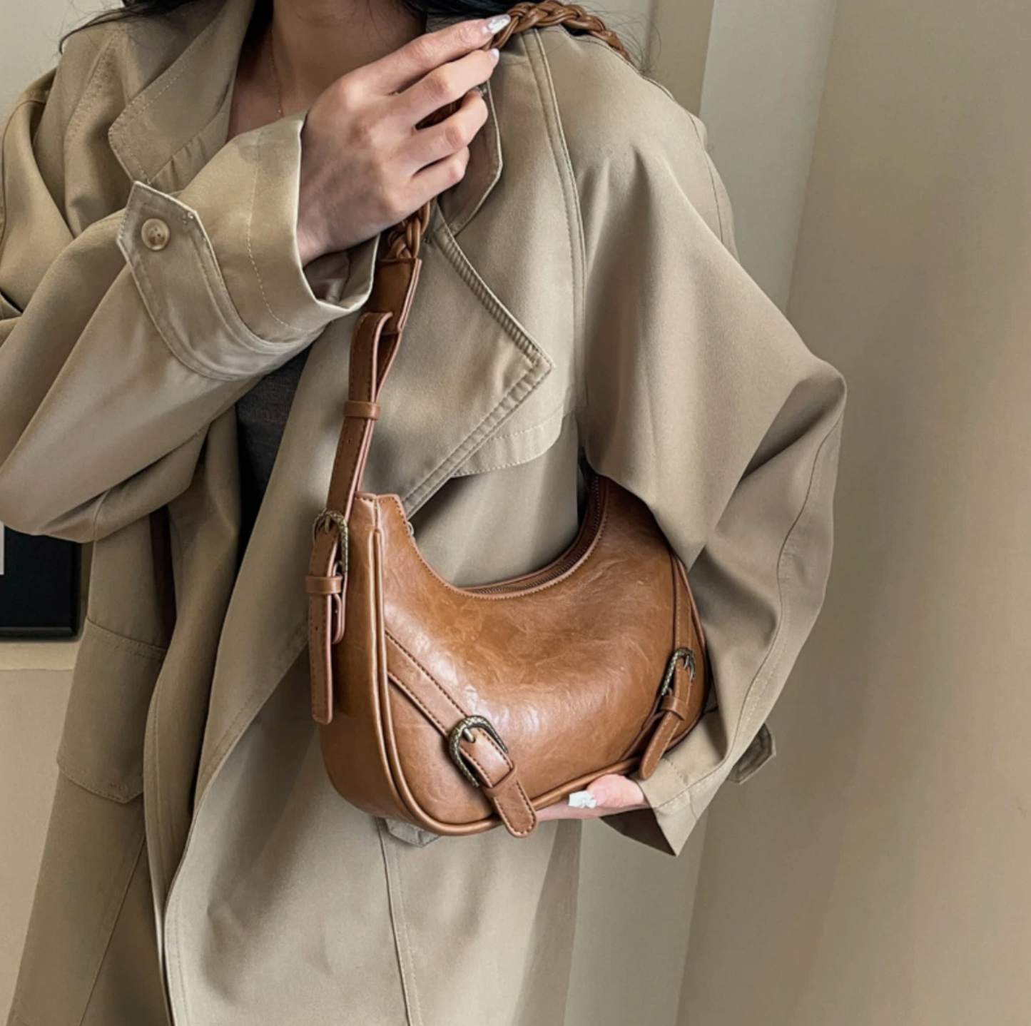 Genuine Leather Woman's Fashion Travel Shoulder Strap Hand Bag