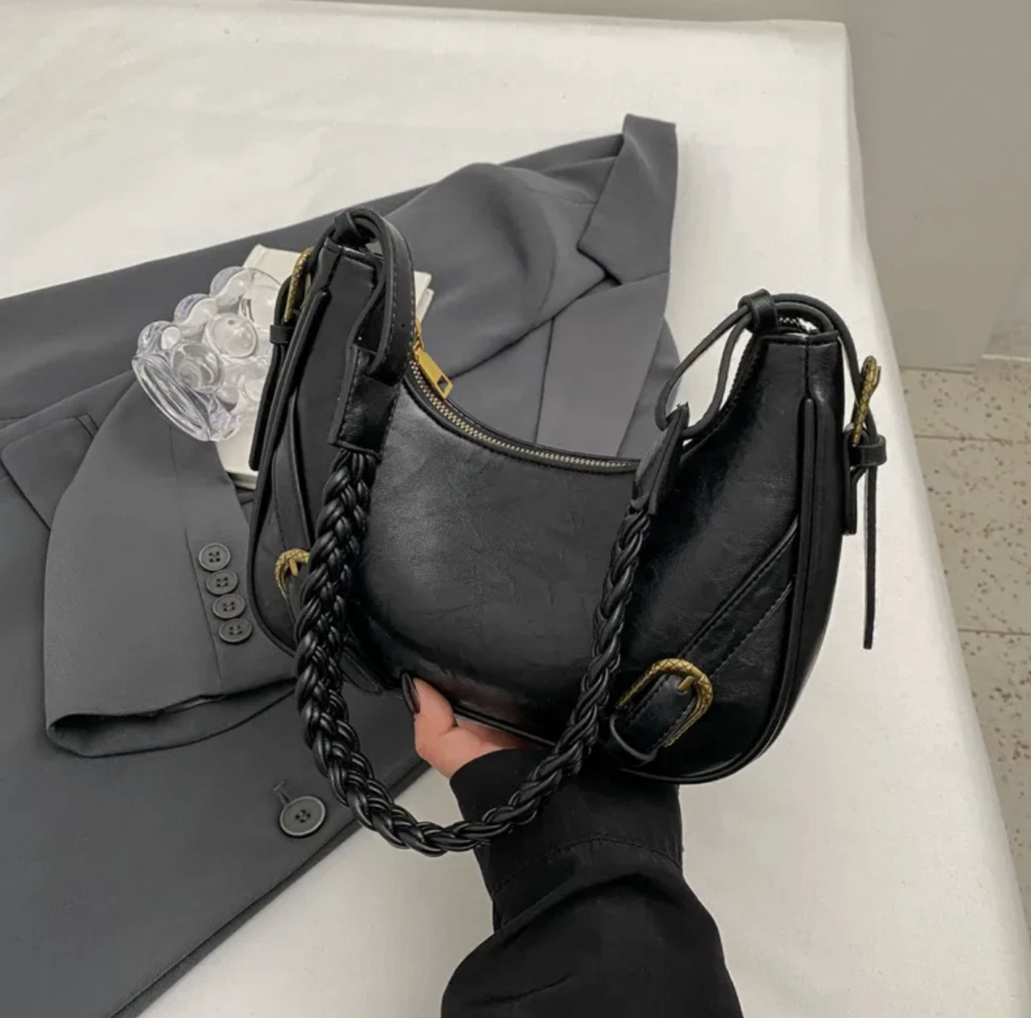 Genuine Leather Woman's Fashion Travel Shoulder Strap Hand Bag