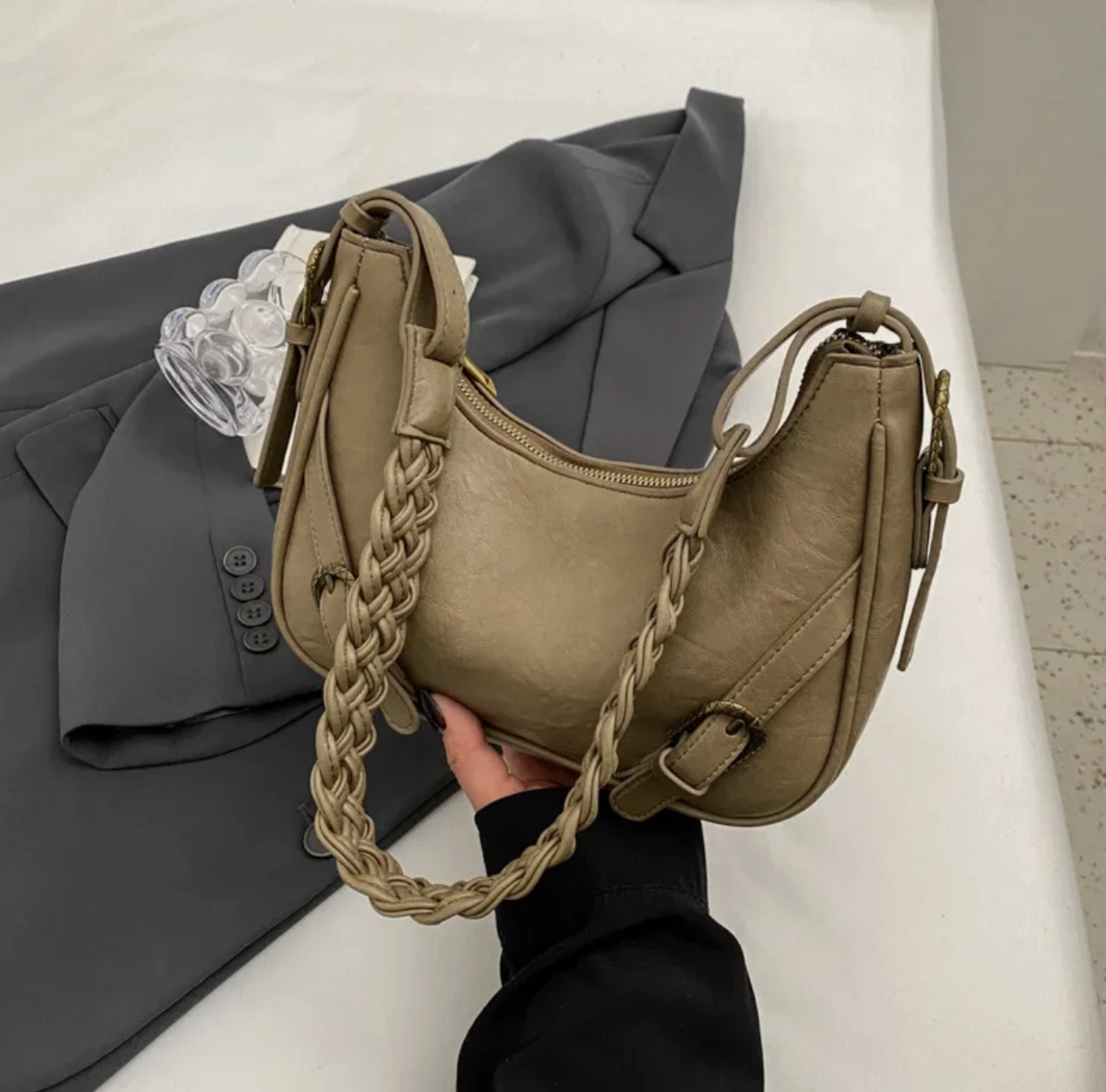 Genuine Leather Woman's Fashion Travel Shoulder Strap Hand Bag
