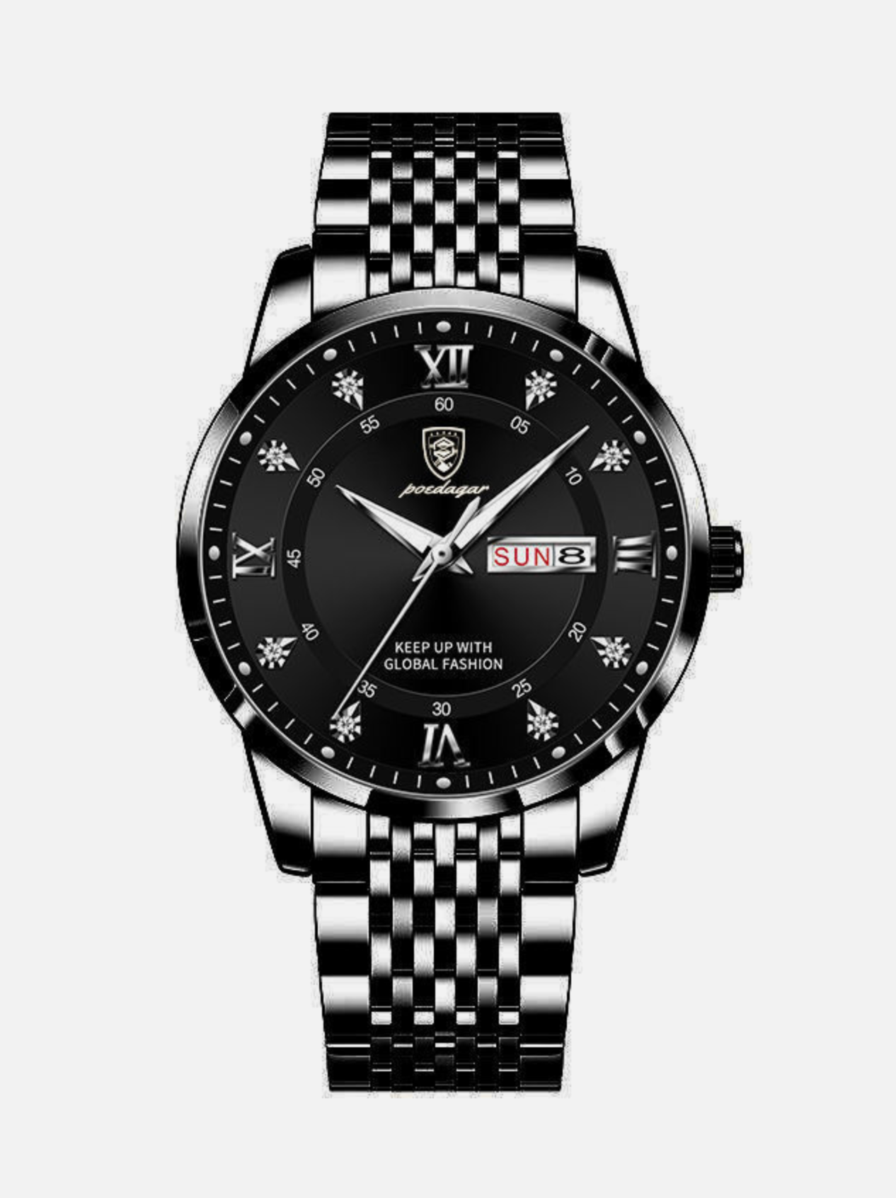 Luminous Hardened Glass Men's Fashion Quartz Watch