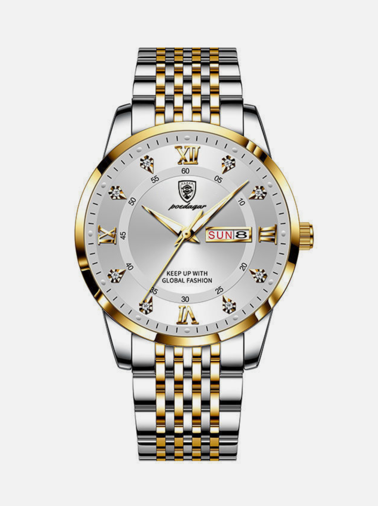 Luminous Hardened Glass Men's Fashion Quartz Watch