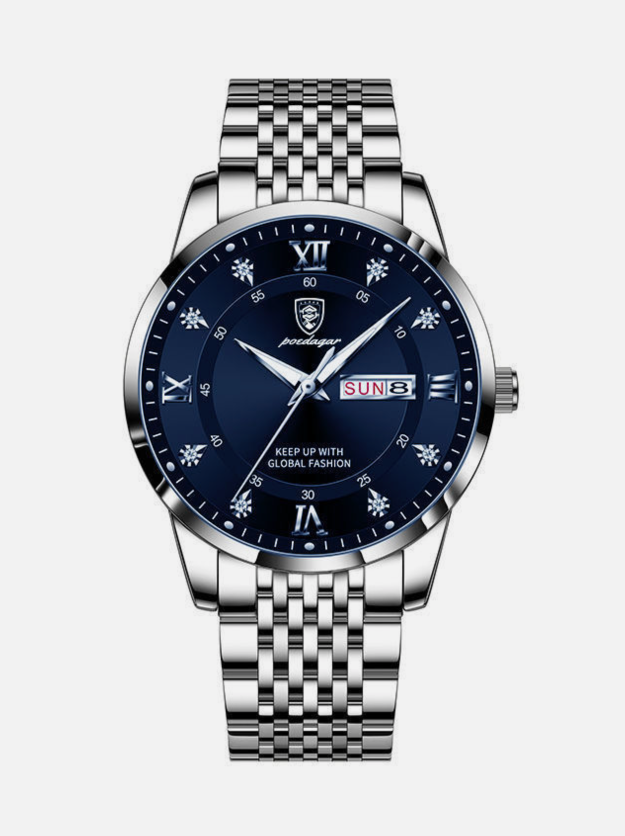 Luminous Hardened Glass Men's Fashion Quartz Watch