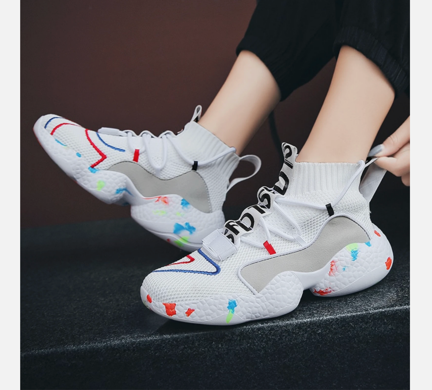Men or Woman's Sneakers Fashion Running Shoes Breathable Vulcanize Tennis Shoes