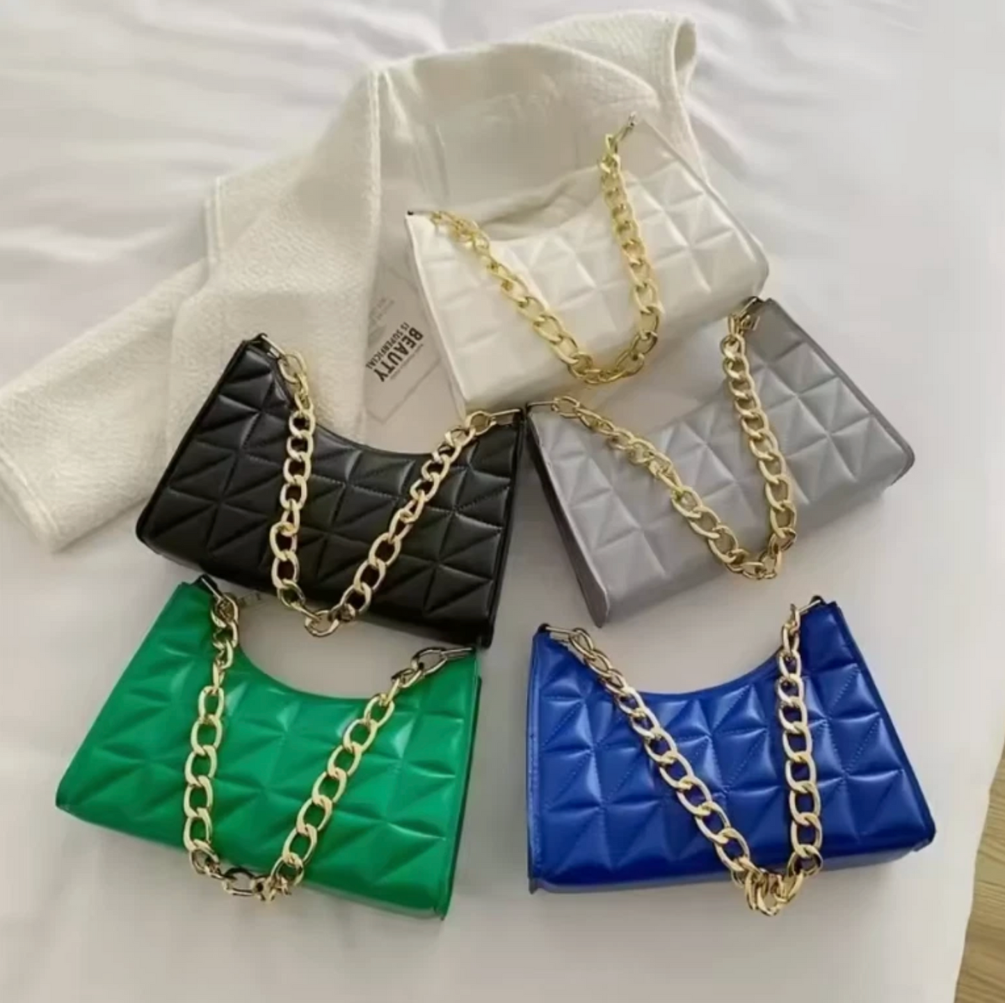 Woman's Luxury Chain Strap Shoulder Handbag