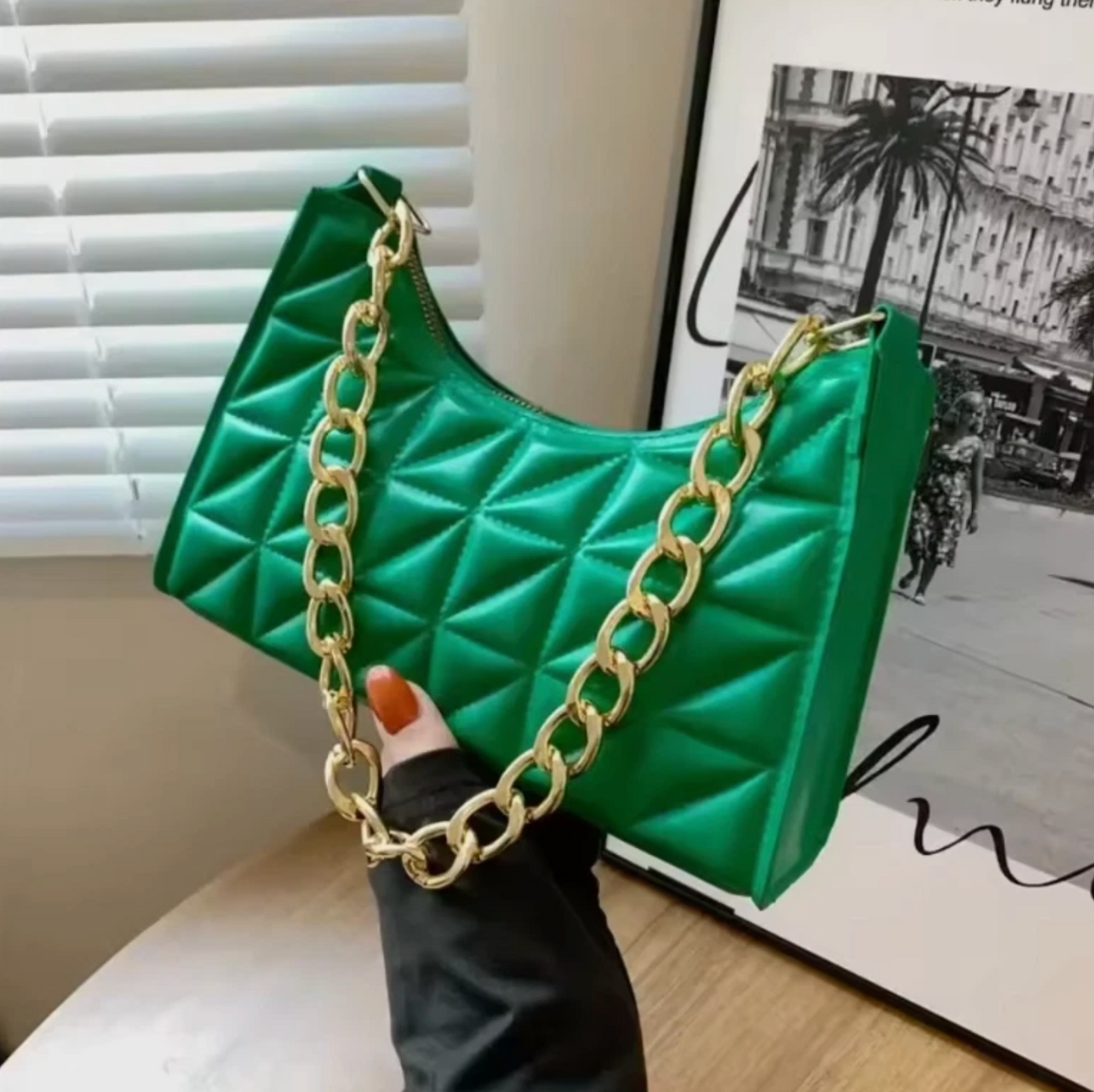 Woman's Luxury Chain Strap Shoulder Handbag