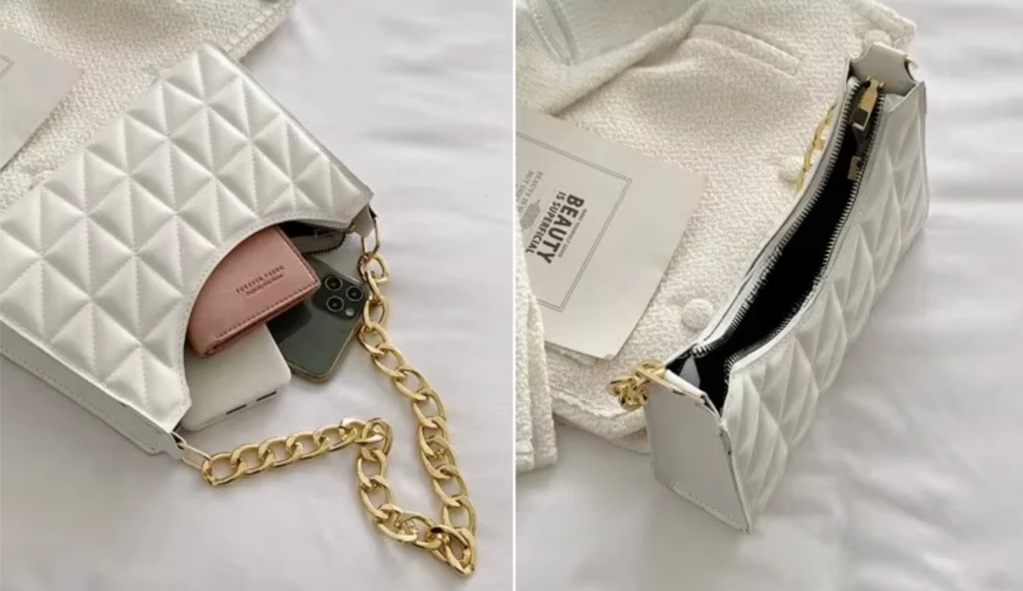 Woman's Luxury Chain Strap Shoulder Handbag