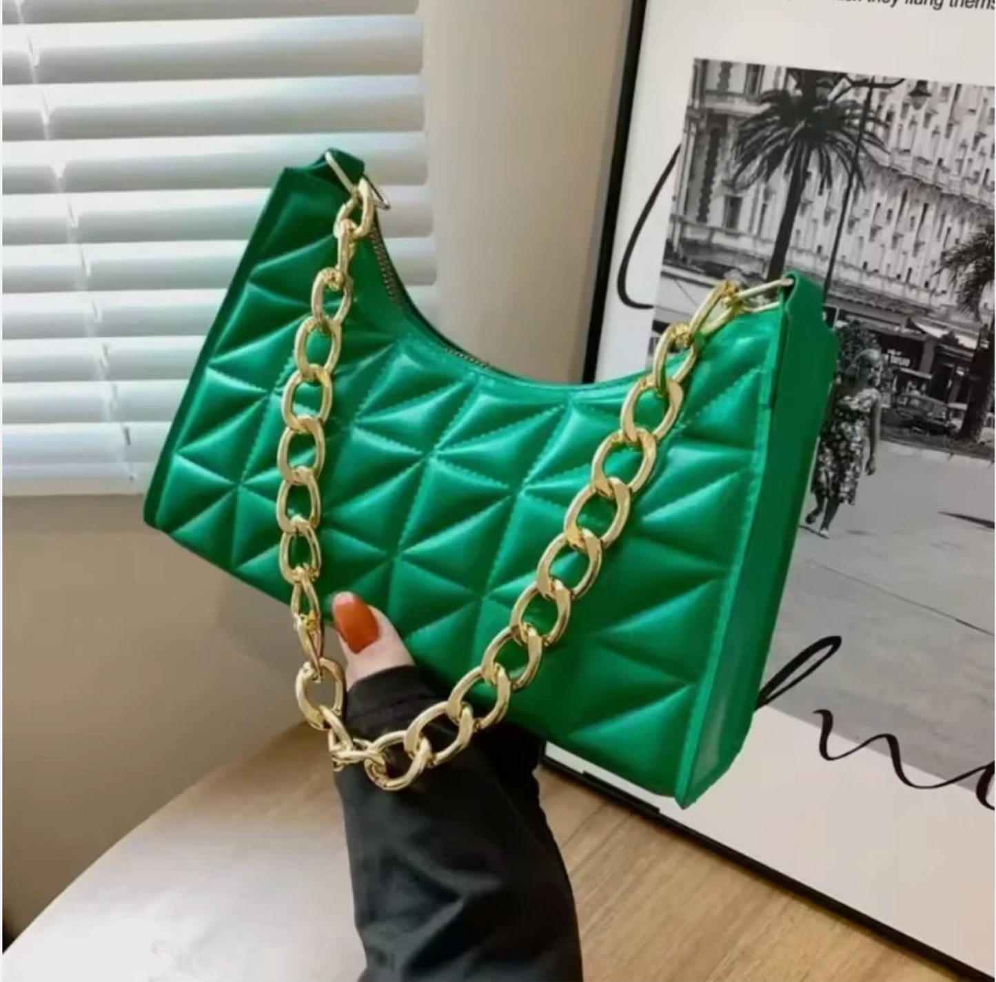 Woman's Luxury Chain Strap Shoulder Handbag