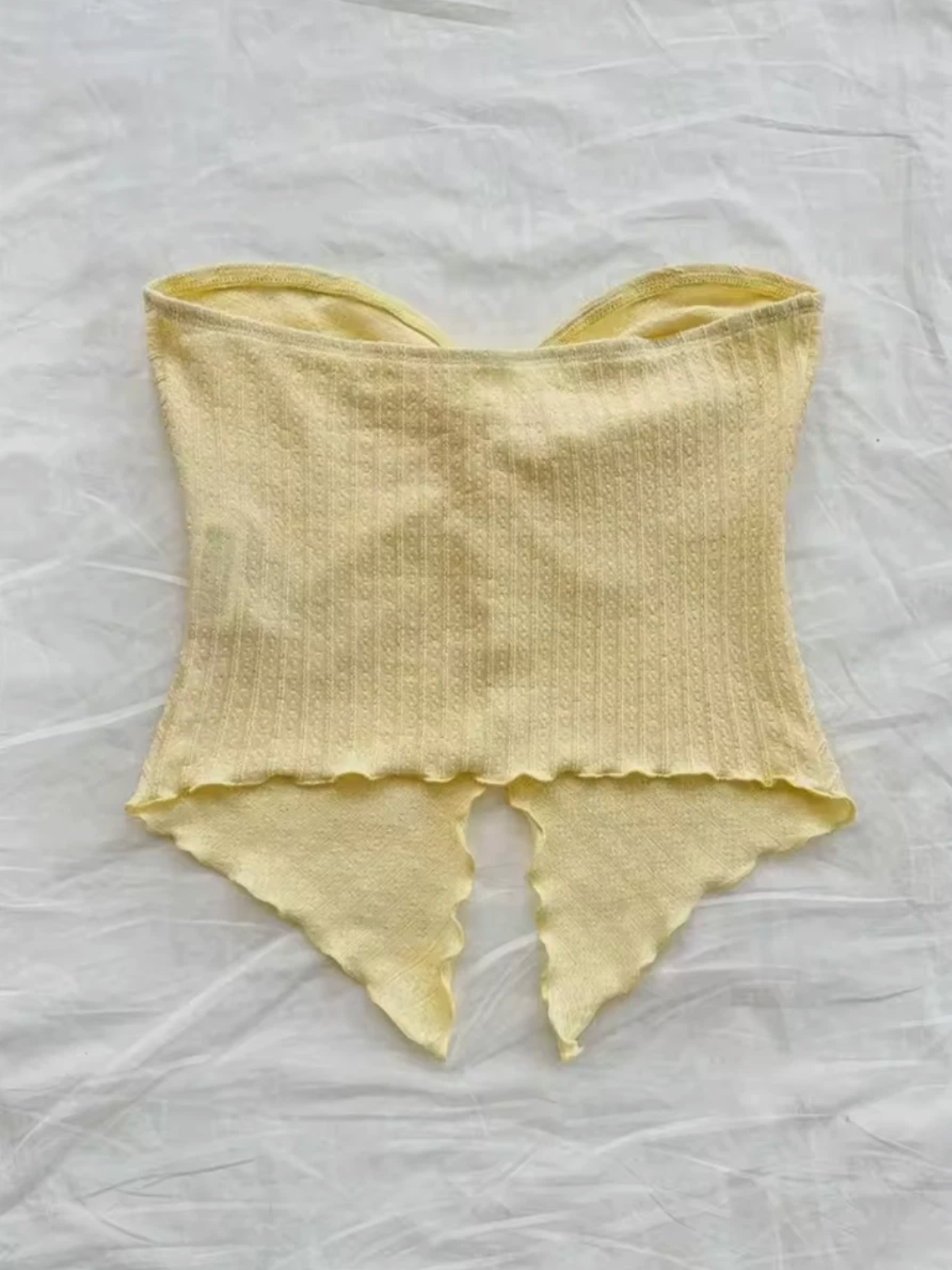 Women's Twist Knot Cropped Tube Top Summer Shirt