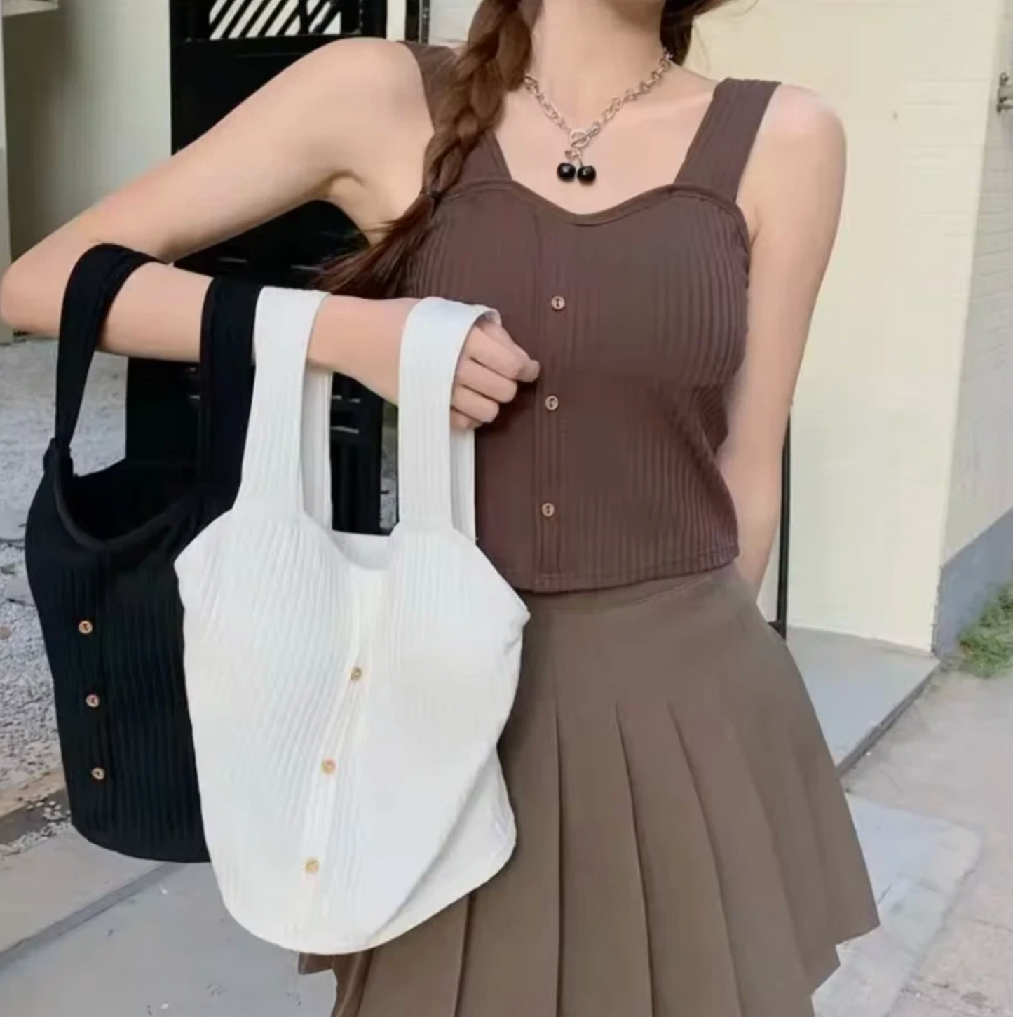 Women Y2K Cropped Tops With Bra Pads Corset Summer Strappy Vest