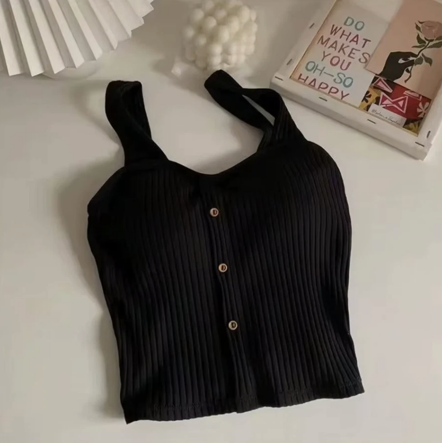Women Y2K Cropped Tops With Bra Pads Corset Summer Strappy Vest
