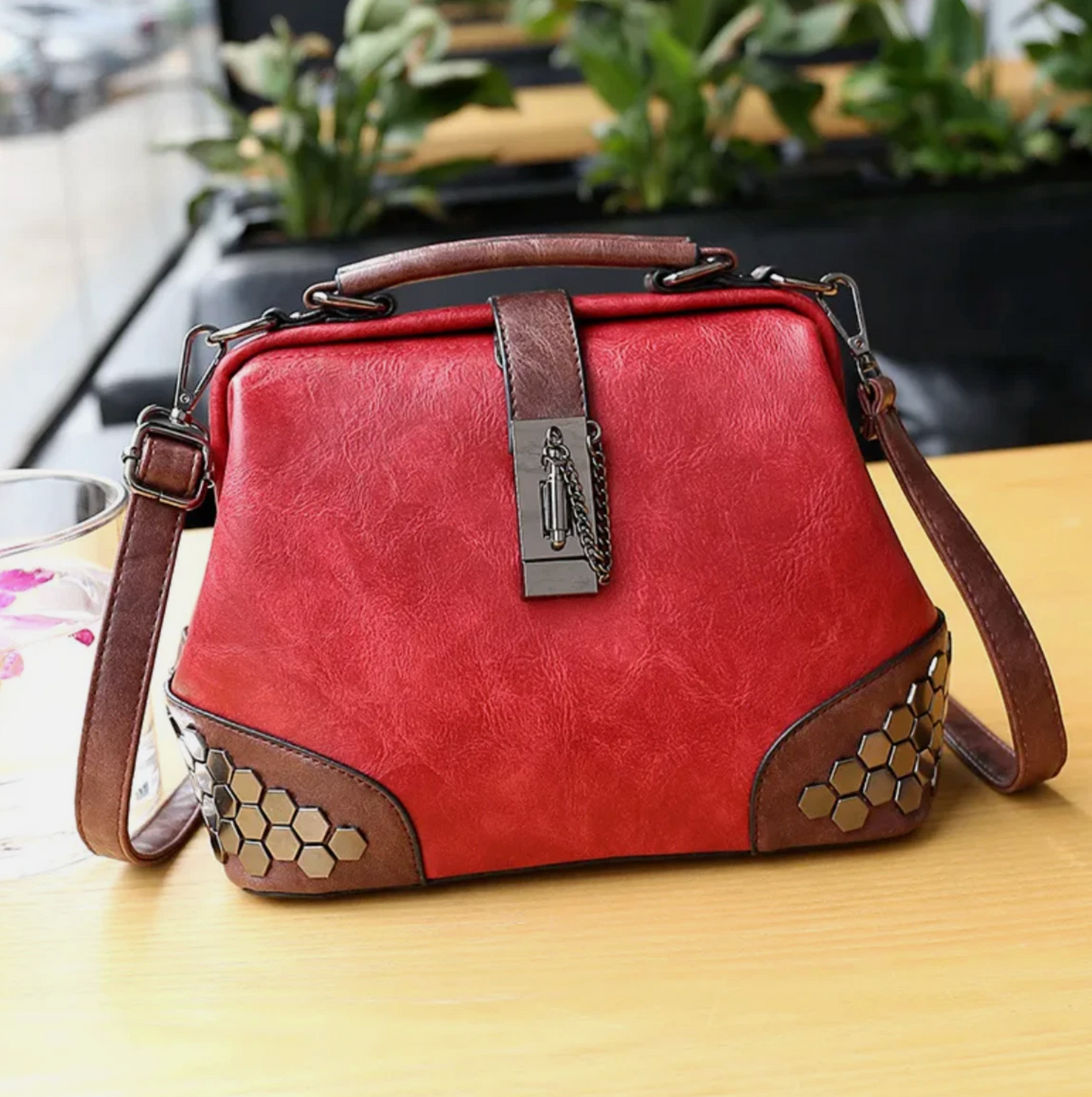 Womens Genuine Leather High End Luxury Crafted European Hand Travel Bag