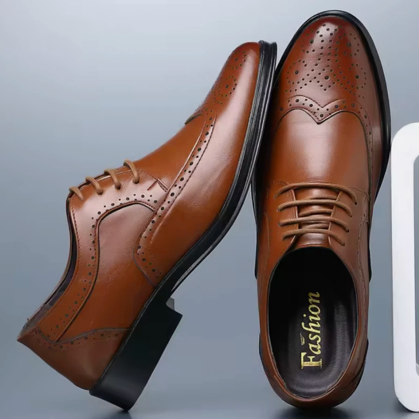 Mens Leather Dress Shoes Pointed Toe Classy Fashion Shoes