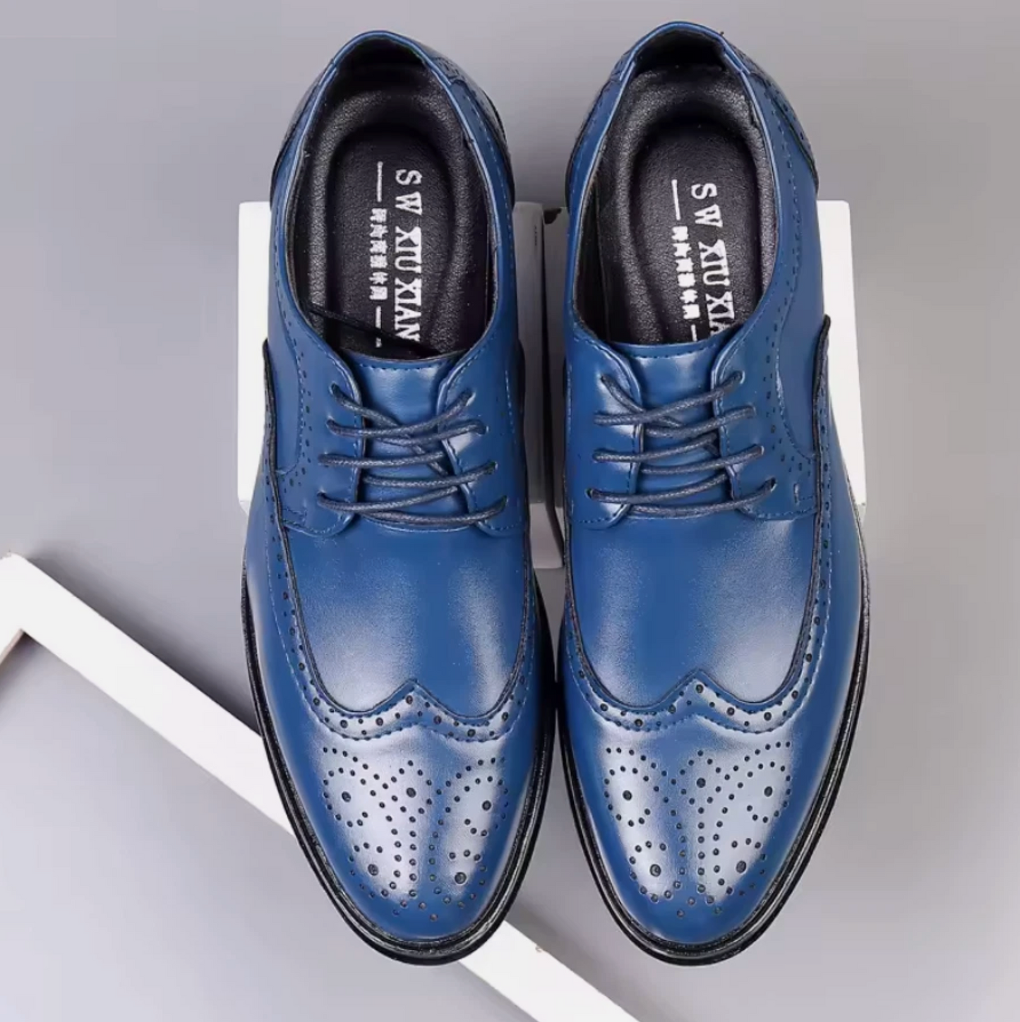 Mens Leather Dress Shoes Pointed Toe Classy Fashion Shoes