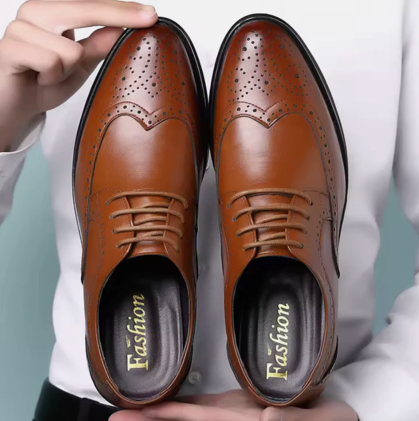 Mens Leather Dress Shoes Pointed Toe Classy Fashion Shoes