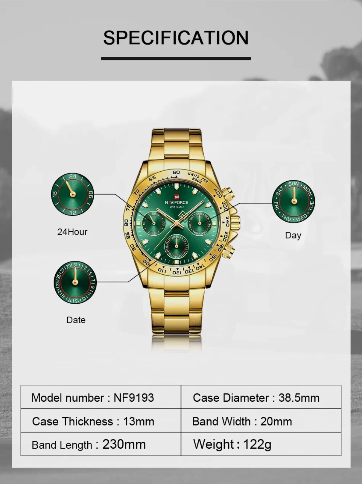Waterproof Quartz Stainless Steel With Hardened Glass Case Premium Watch