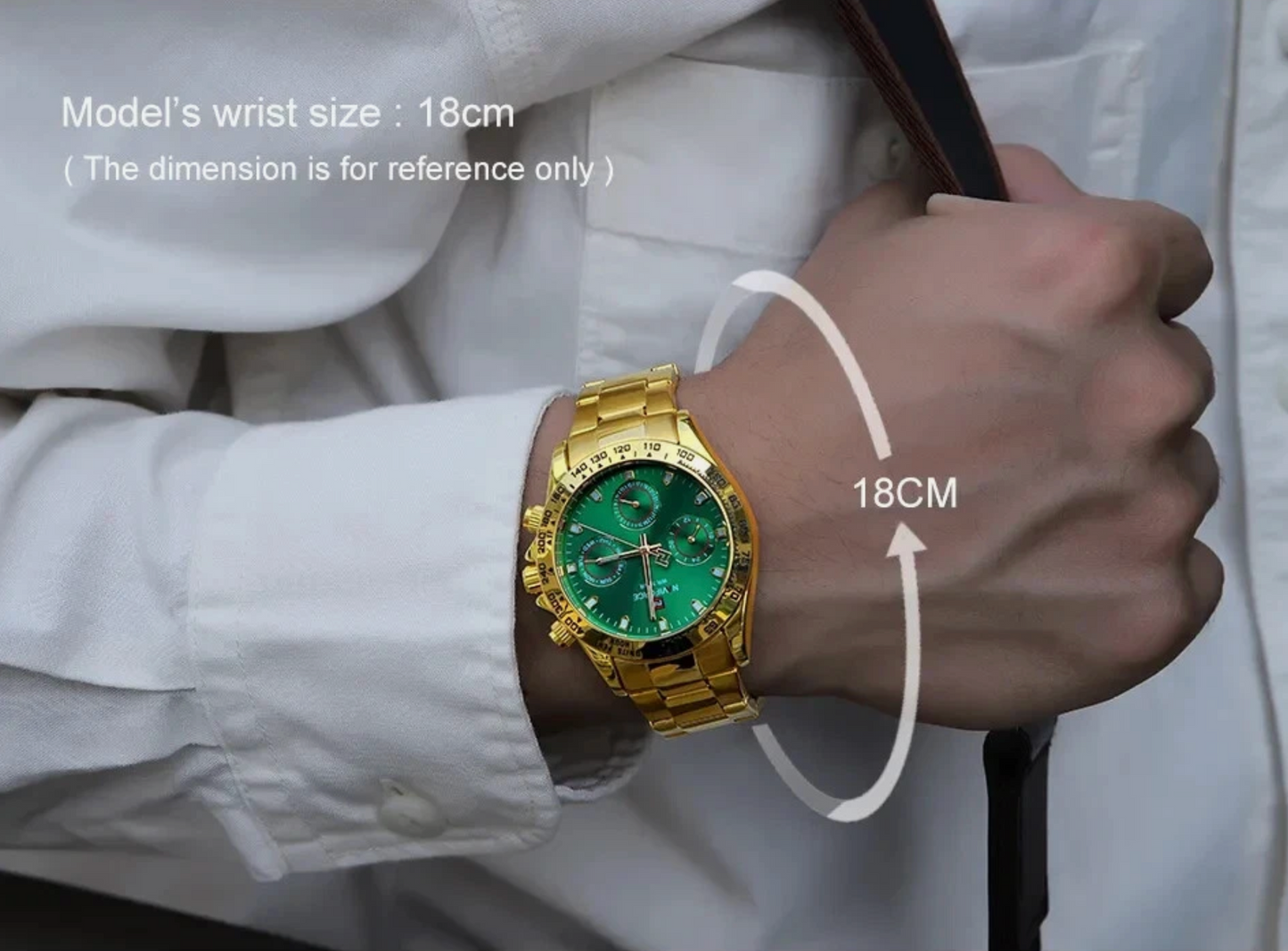 Waterproof Quartz Stainless Steel With Hardened Glass Case Premium Watch