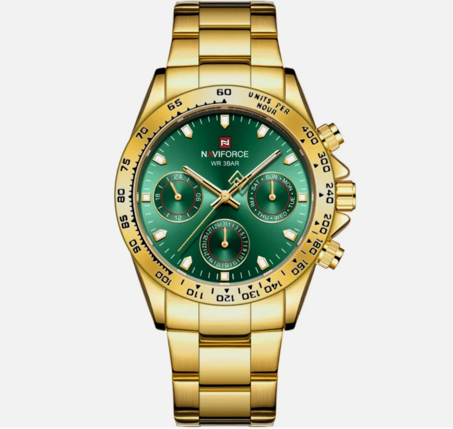 Waterproof Quartz Stainless Steel With Hardened Glass Case Premium Watch