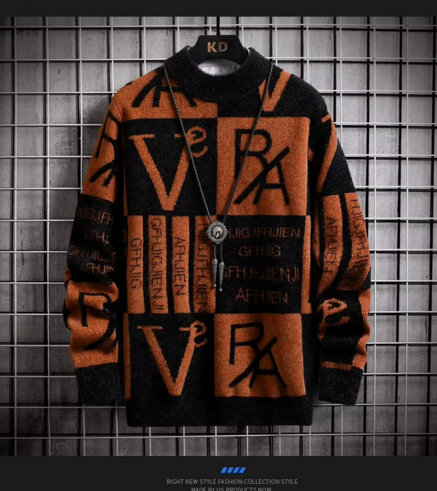 Mens Luxury Design Fashion New Style Warm Sweater
